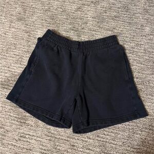 Aritzia black sweat shorts